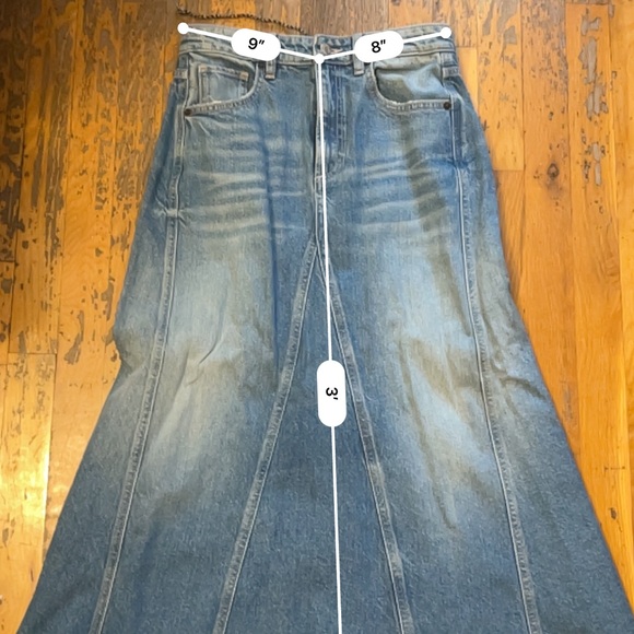 Denim Maxi Skirt - Picture 6 of 6